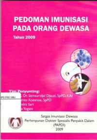 Image of Pedoman imunisasi pada orang dewasa