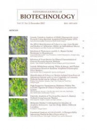 Indonesia Journal of Biotechnology