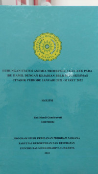 Hubungan Status Anemia Trimester 3 Dan KEK Pada Ibu Hamil Dengan Kejadian BBLR Di Puskesmas Citarik Periode Januari 2021- Maret 2022