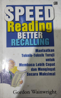 Speed Reading Better Recalling