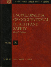 Encyclopaedia of Occupational Health and Safety vol. 4