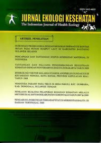 Jurnal Ekologi Kesehatan: The Indonesian Journal of Health Ecology