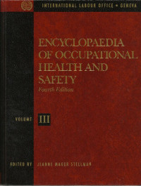 Encyclopaedia of Occupational Health and Safety vol. 3